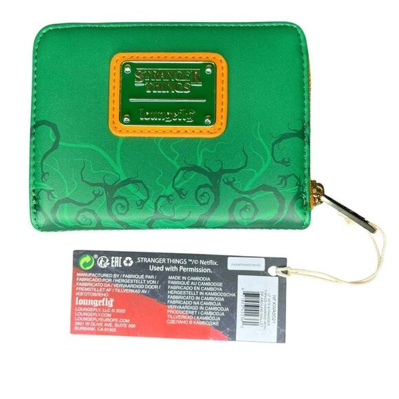 NEW Loungefly Netflix Stranger Things Hawkins High Zip-Around Wallet - Picture 2 of 9